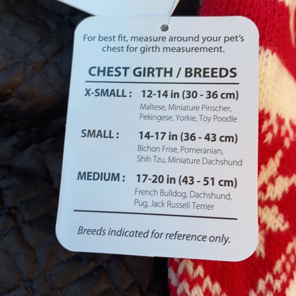 NWT Doggy sweater. Red and white *various sizes - Picture 2 of 4